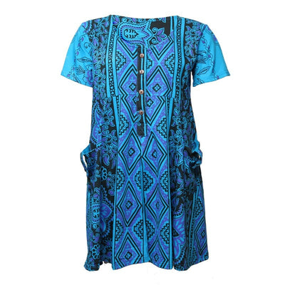 Floral Jersey Smock Dress