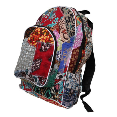 Men's Batik Patchwork Backpack