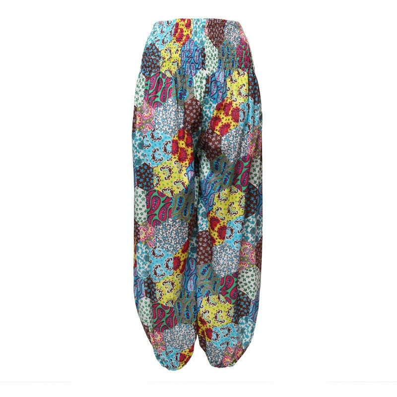 Ditsy Floral Print Genie Pants