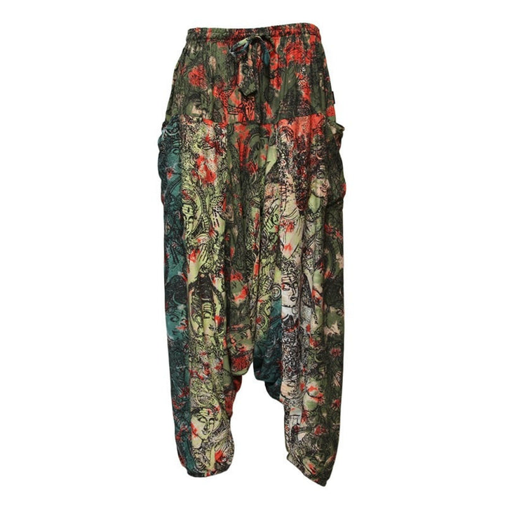 Shiva Om Print Harem Joggers
