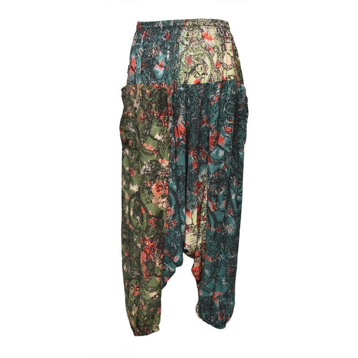 Shiva Om Print Harem Joggers