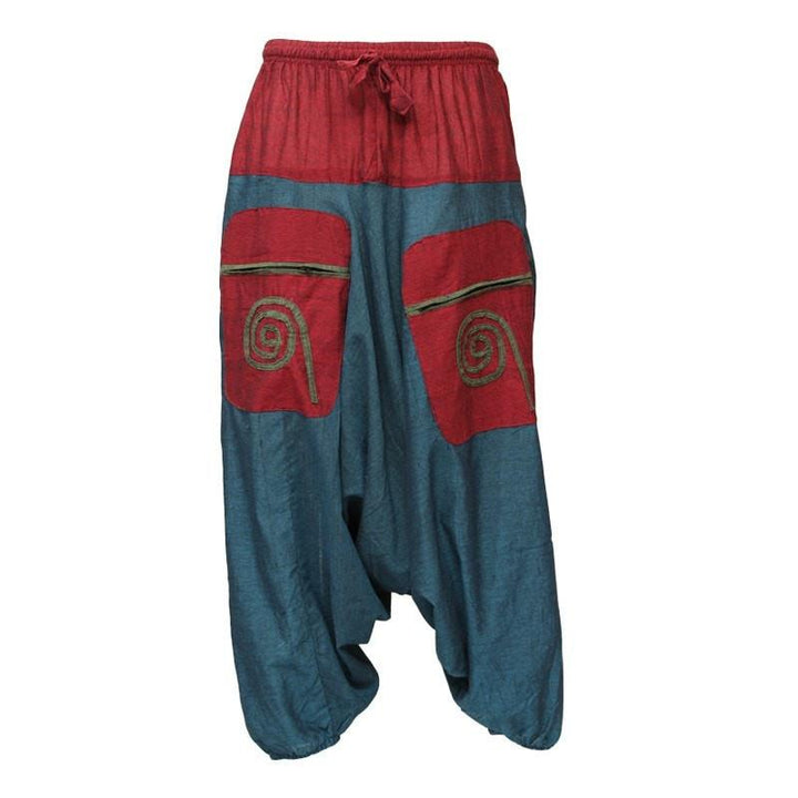 Swirl Pocket Drop Crotch Joggers..