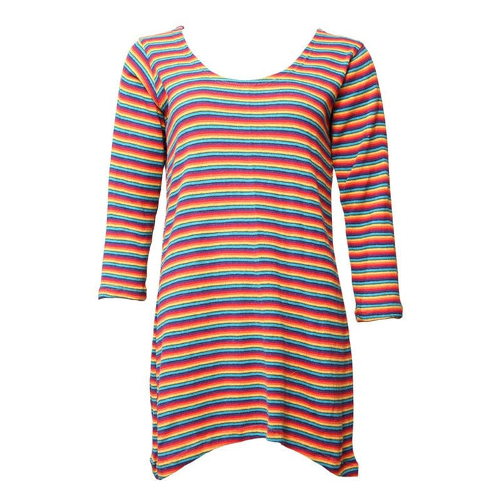 Rainbow Knit Shift Dress