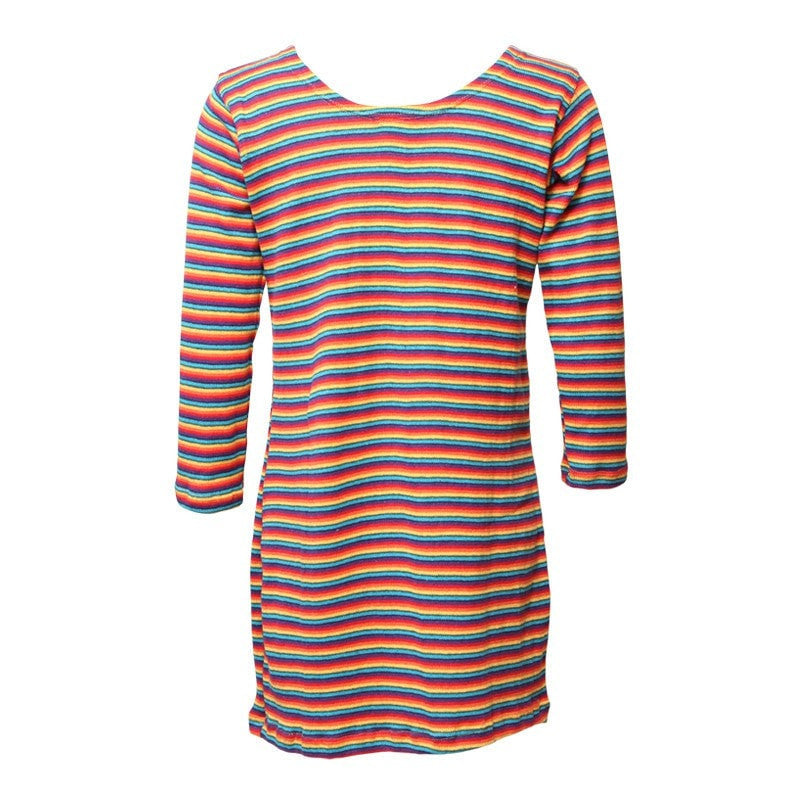 Rainbow Knit Shift Dress