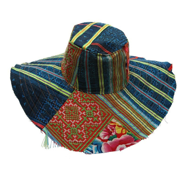 Raw Edge Oversized Floppy Hat