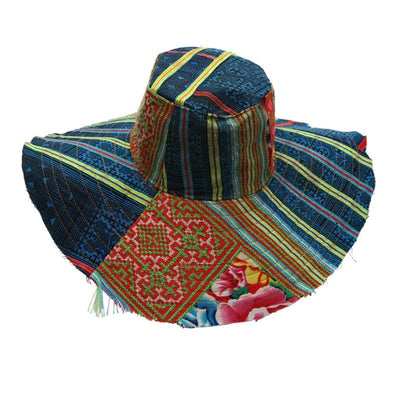 Raw Edge Oversized Floppy Hat