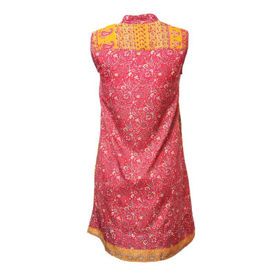 Paisley V High Neck Shift Dress