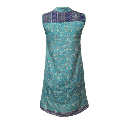 Paisley V High Neck Shift Dress