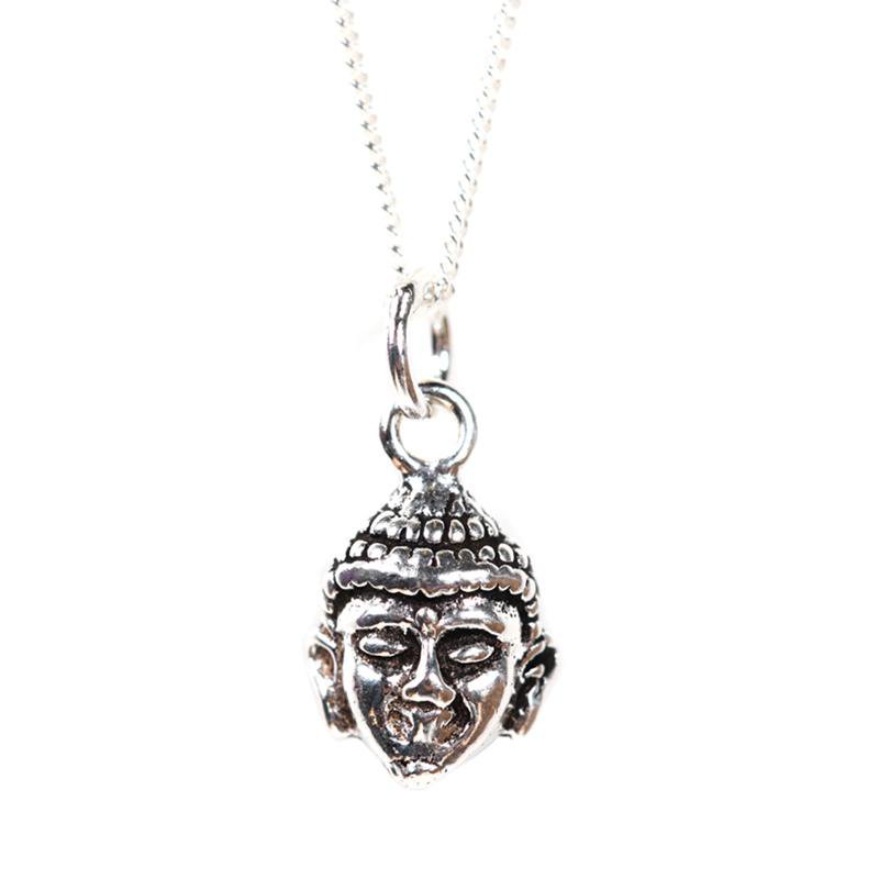 925 Silver Buddha Head Pendant..