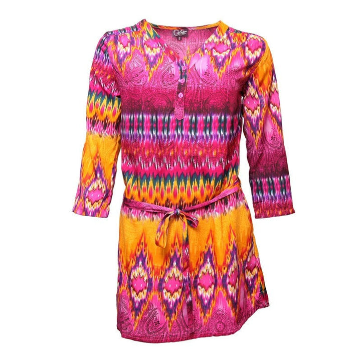 Indian Summer Belted Shift Dress