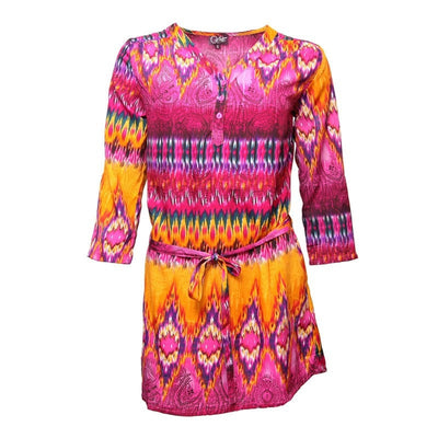 Indian Summer Belted Shift Dress