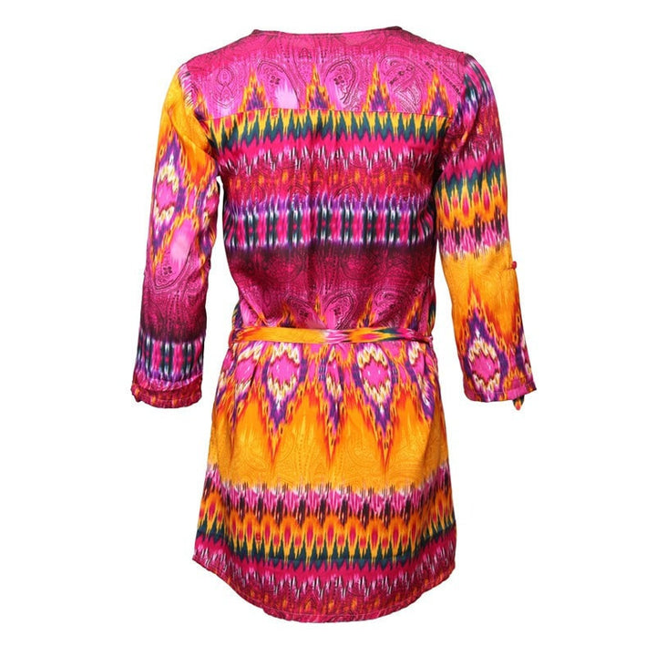 Indian Summer Belted Shift Dress