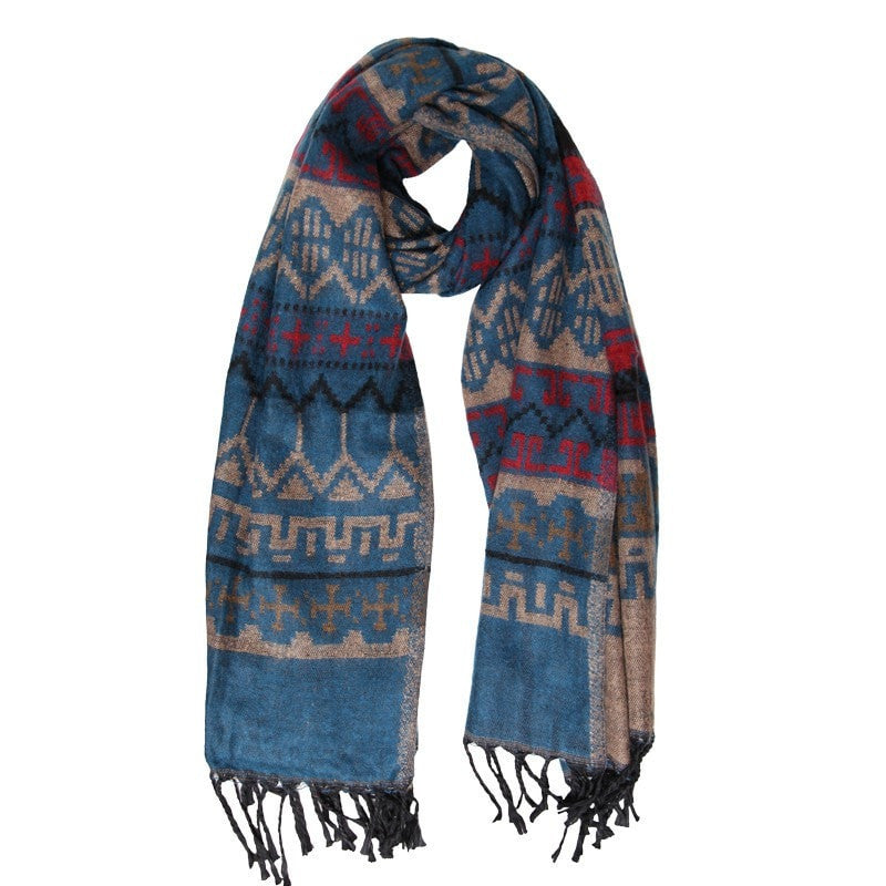 Aztec Blanket Scarf The Hippy Clothing Co.
