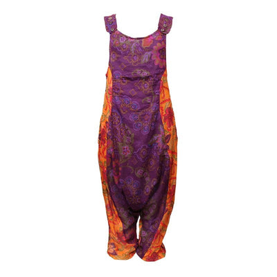Floral Paisley Relaxed Dungarees