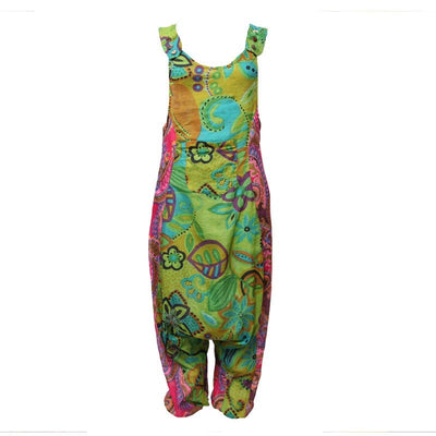 Floral Paisley Relaxed Dungarees