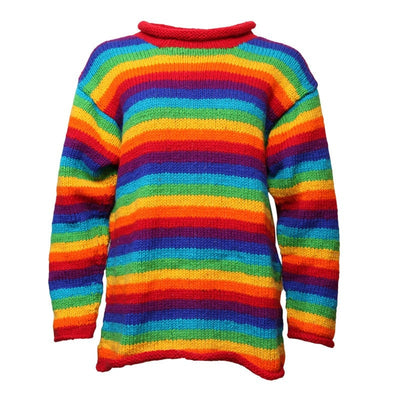 Premium Relaxed Rainbow Wool Jumper
