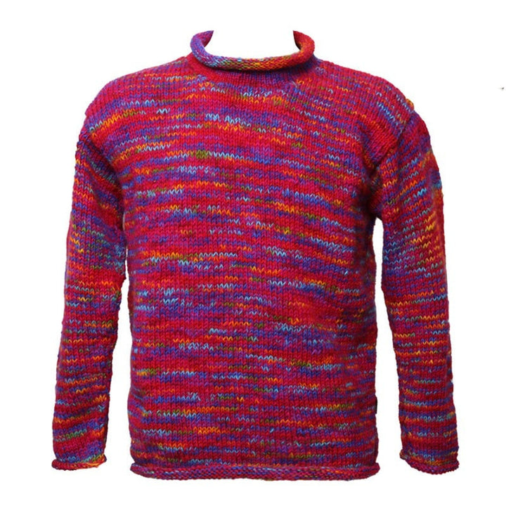 Oversized High Neck Wool Jumper