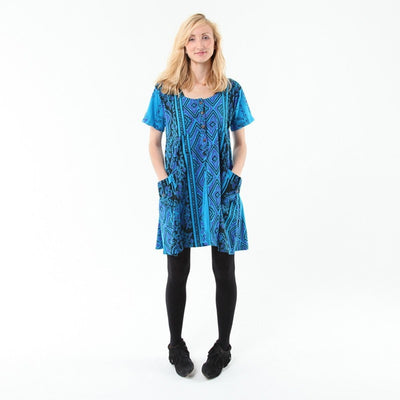 Floral Jersey Smock Dress