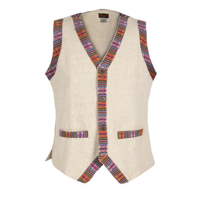 Handwoven Gheri Cotton & Hemp Waistcoat