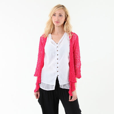 Loose Knit Open Cardigan