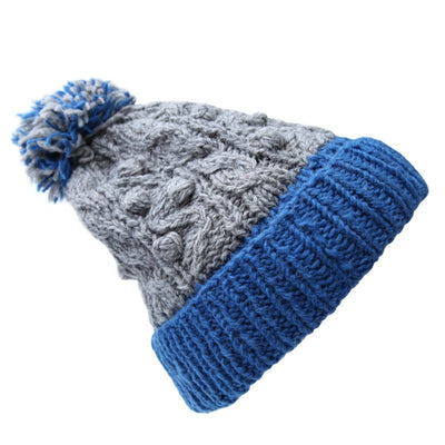 Men's Bobble Stitch Knit Beanies Hats