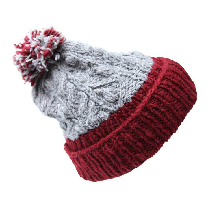 Men's Bobble Stitch Knit Beanies Hats