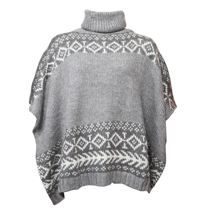 Soft Knit Turtleneck Poncho
