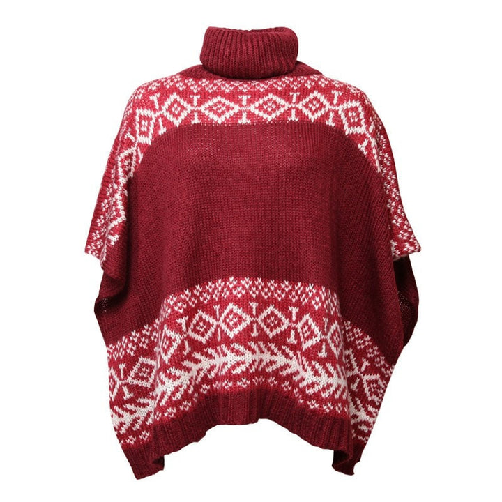 Soft Knit Turtleneck Poncho