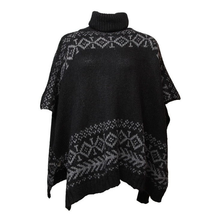 Soft Knit Turtleneck Poncho