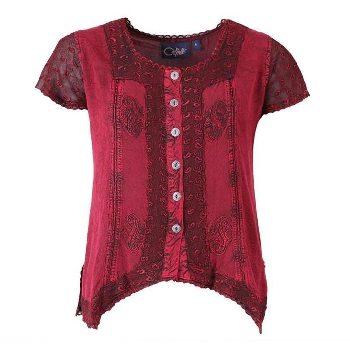 Gypsy Detail Button Up Top