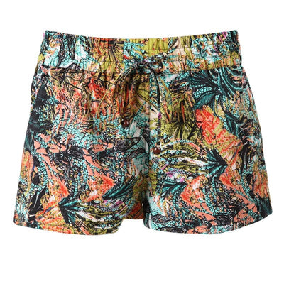 Jungle Leaf Print Shorts