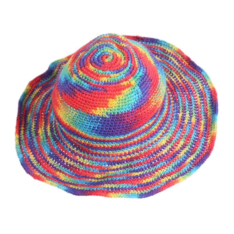 Wire Rim Rainbow hat