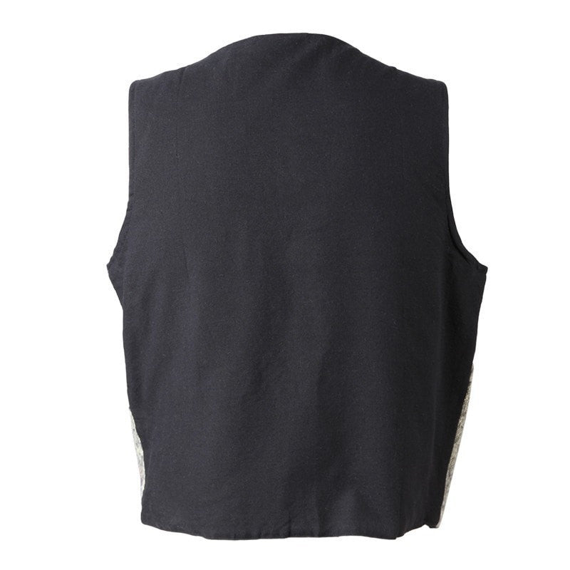 Brushed Cotton Toggle Up Waistcoat..