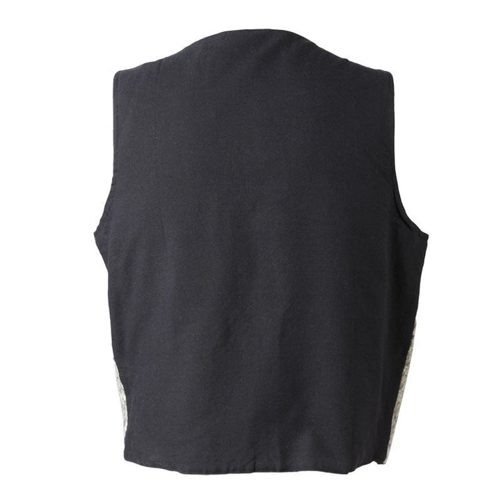 Brushed Cotton Toggle Up Waistcoat..