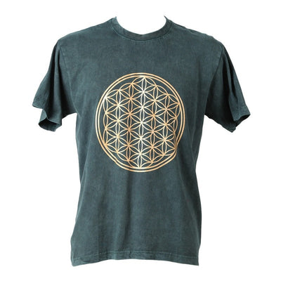 Flower of Life Acid Wash T-Shirt..