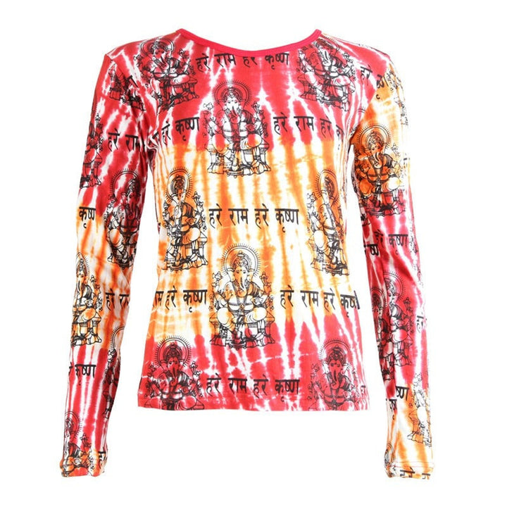 Ganesha Print Long Sleeved T-Shirt