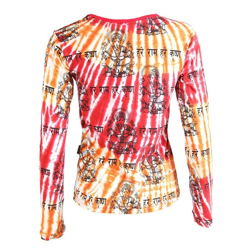 Ganesha Print Long Sleeved T-Shirt