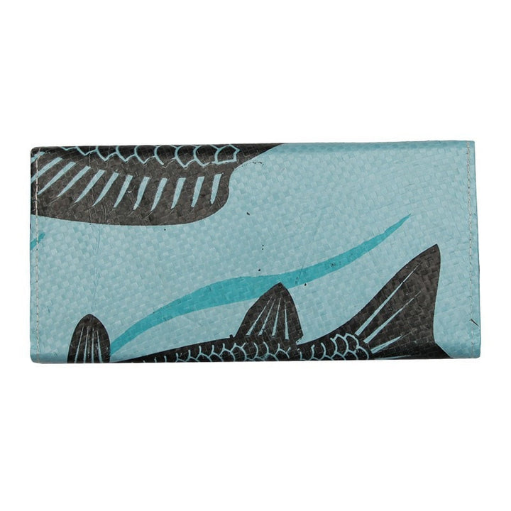 Fikay Blue Fish Eco Purse, back