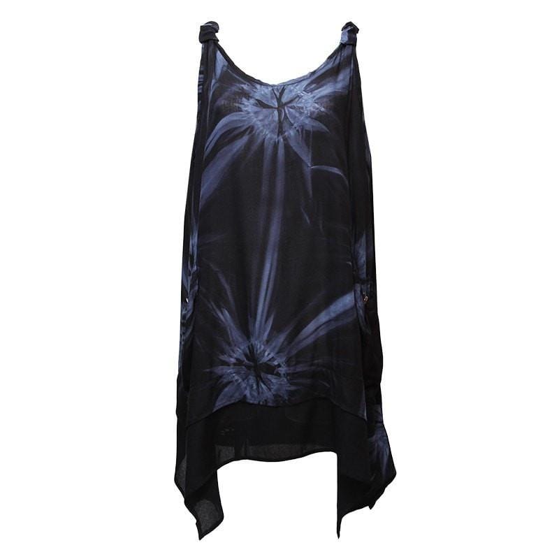 Tie Dye Swing Dress, Black