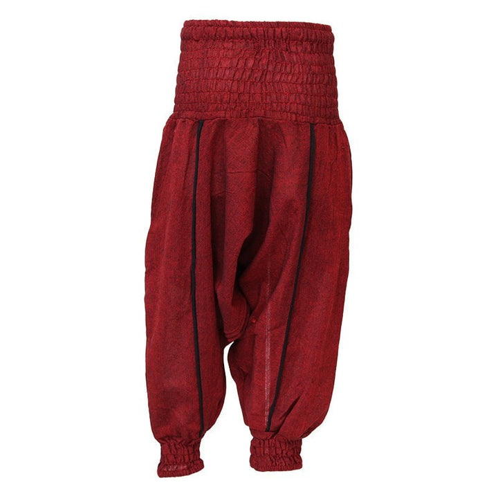 Kids Plain Harem Pants, Red back