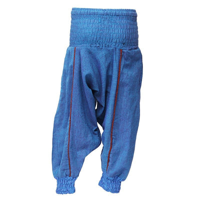 Kids Plain Harem Pants, Turquoise back