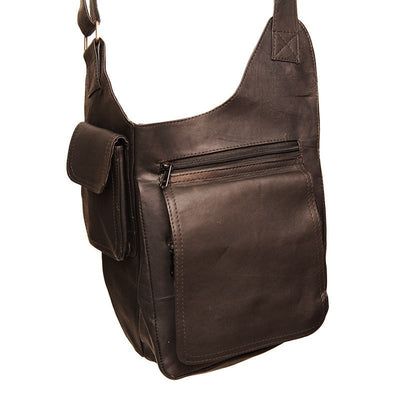 Leather Across Body Travel Bag