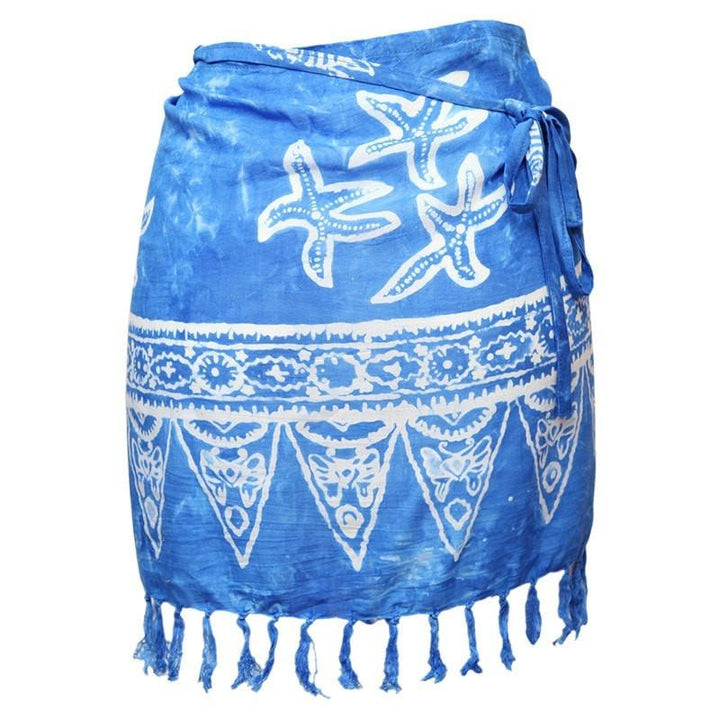 Mini Batik Beach Sarongs - Blue