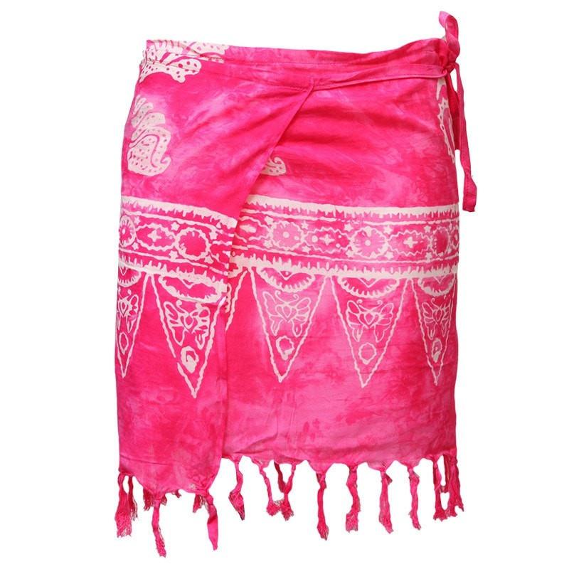 PANASIAM Sarong Batik Starlit For Men And Women I 100% Handmade - Each Scarf Is Unique I Wrap Skirt I Beach Towel, B604 Purple Dream Sky