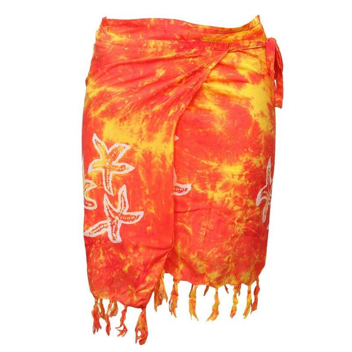 Mini Batik Beach Sarongs - Burnt Yellow