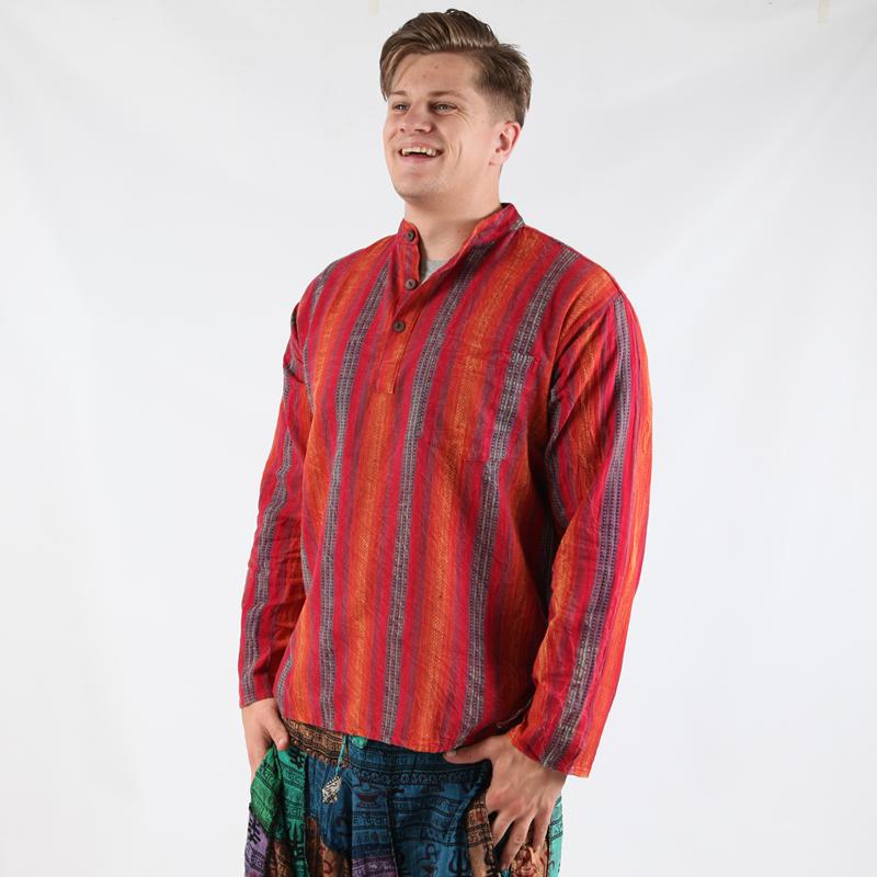 Men's Premium Kantha Embroidery Shirt