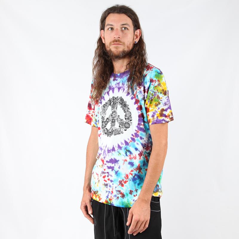 Flower Peace CND Tie Dye T-Shirt..