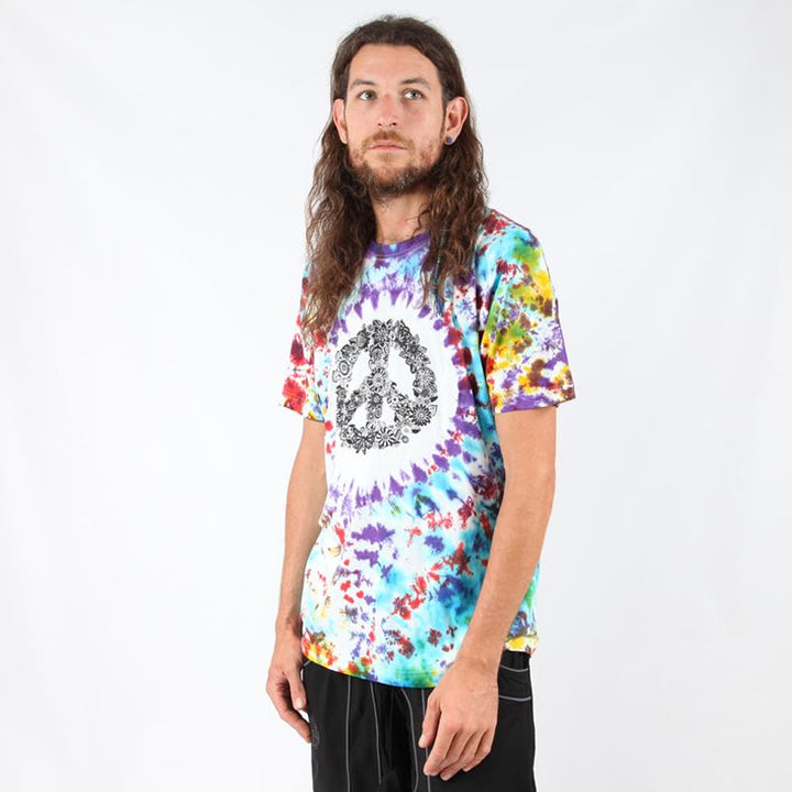 Flower Peace CND Tie Dye T-Shirt..