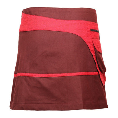 Wrap Mini Skirt With Pocket