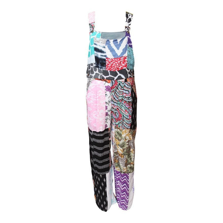 Men's Patchwork Festival Dungarees